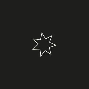 Black square with star outline